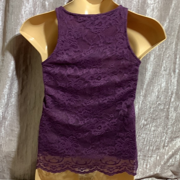 Rue21 Top Blouse Purple Lace M🌀 - Picture 9 of 14